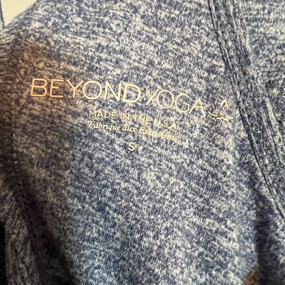 Beyond Yoga Women's Racerback Cutout Tank Heather Blue Size S - Picture 2 of 5